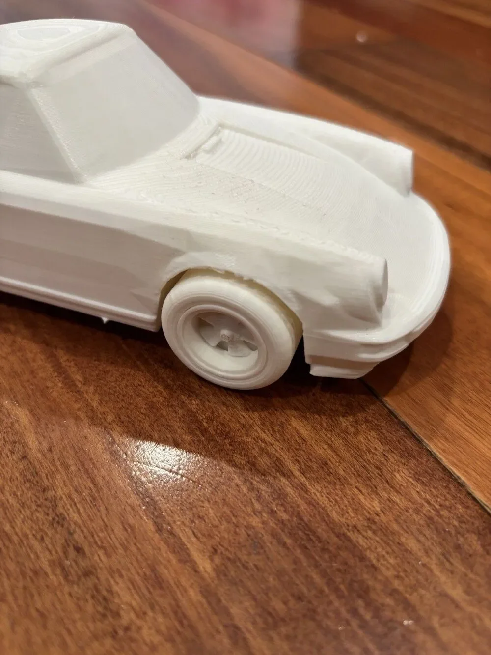 Porsche 911 Plastic Model Kit Unassembled Unpainted White Car Parts on Sprue